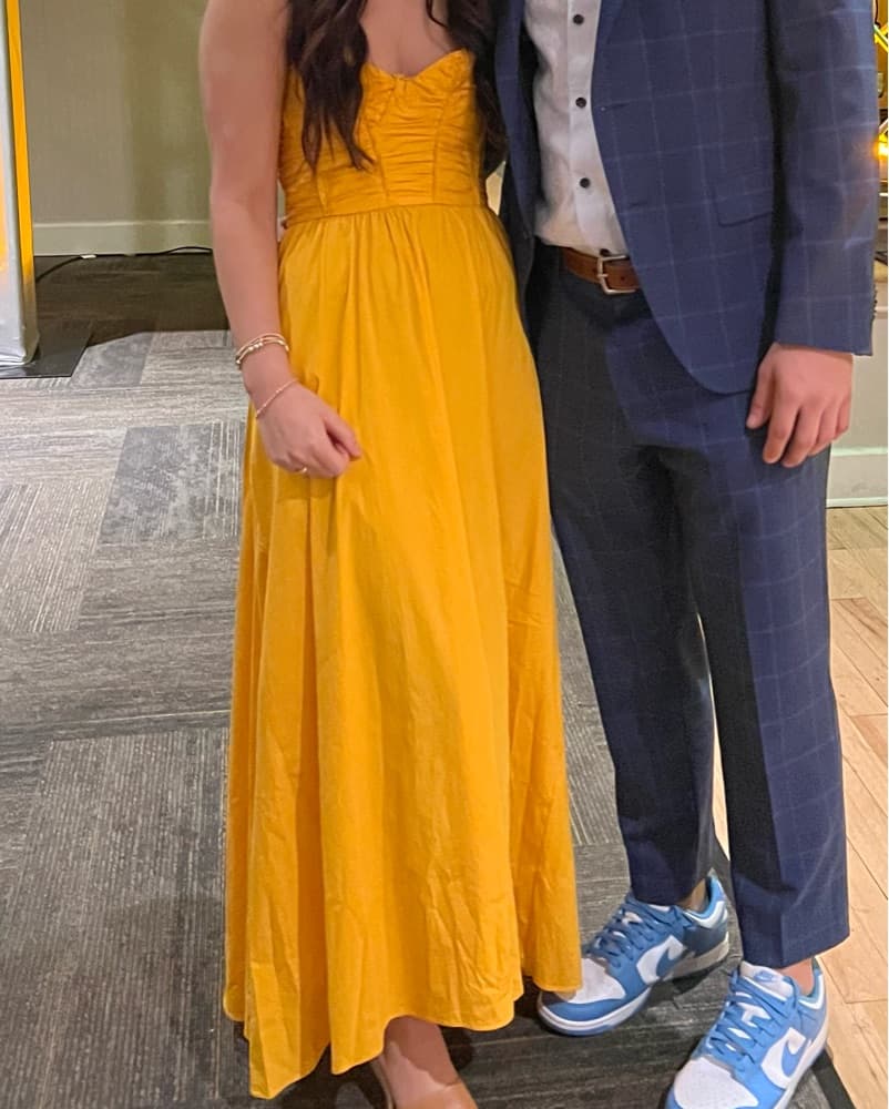 Yellow/orange Mango Maxi Dress - Image 2