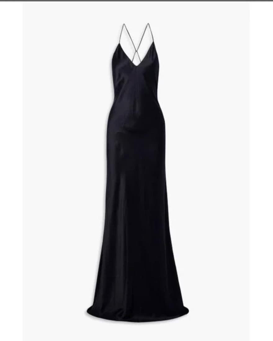  NILI LOTAN Cyrielle open-back silk-char - Image 2
