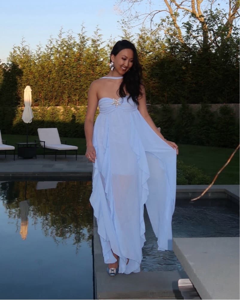 Mermaid Blue Long Dress  - Image 2