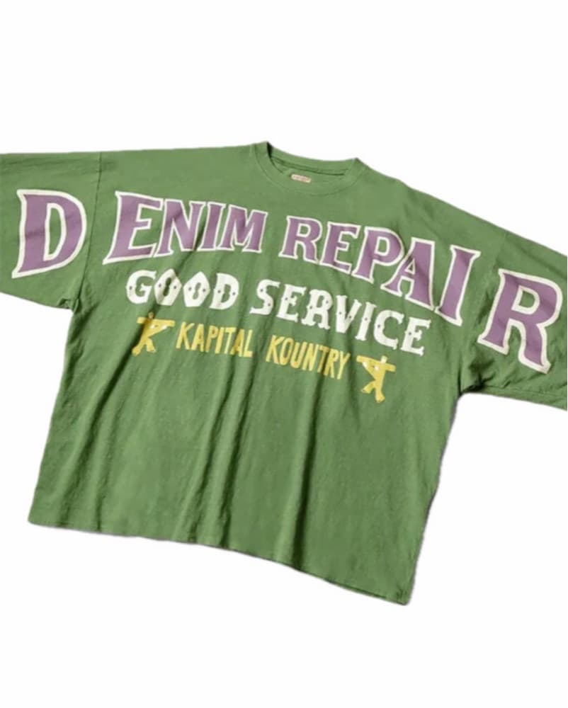 Kapital Denom Repair Tee - Image 3
