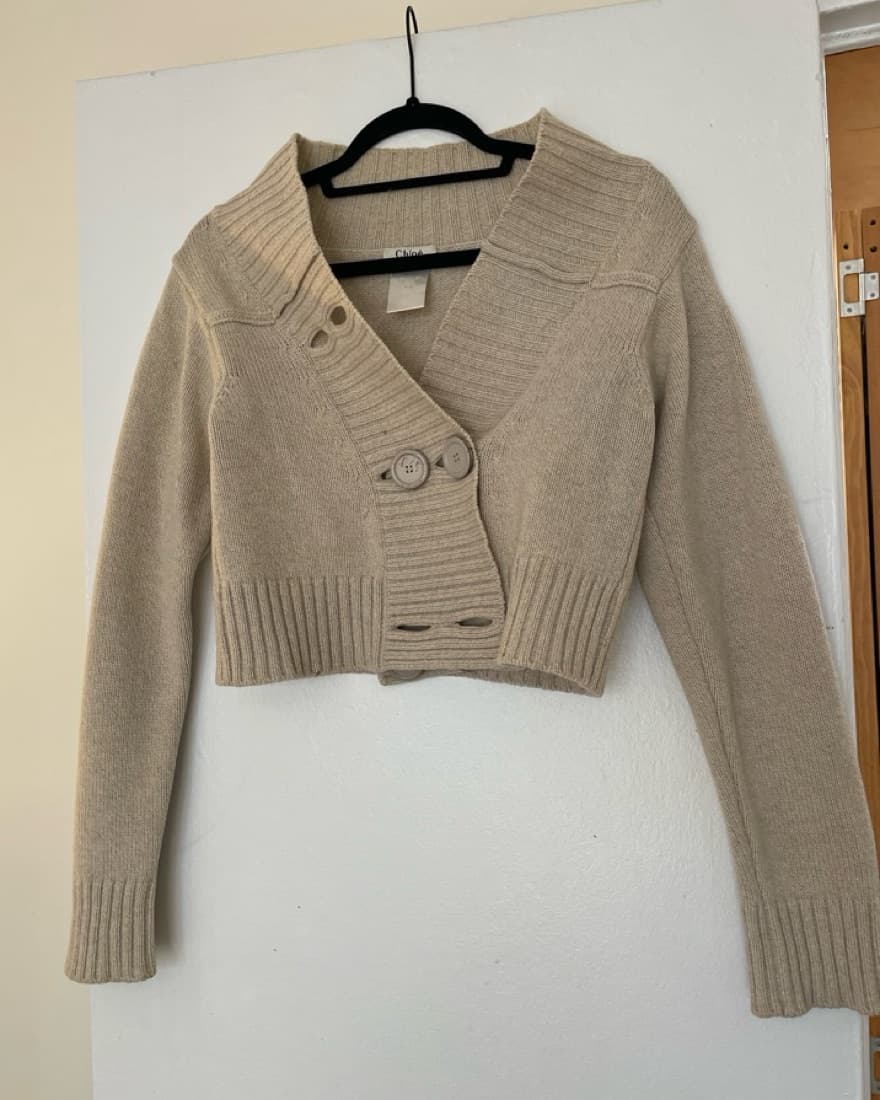 Chloe Vintage Knit Cardigan - Image 4
