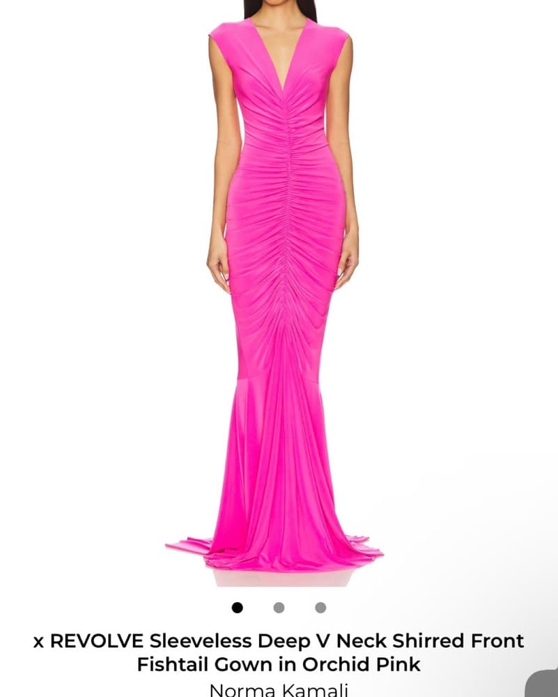 Revolve X Norma Kamali Pink Dress - Image 3