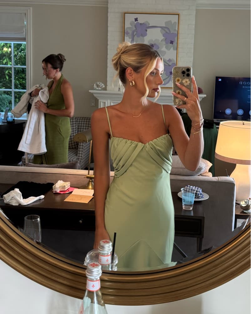 Light Green Bridesmaid Dress  - Image 4