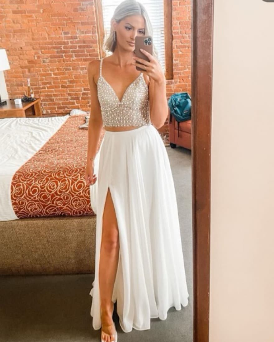 Embellished Spaghetti Strap Top - Image 1