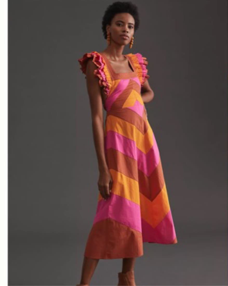 Anthropologie Ruffled Midi Dress - Image 1