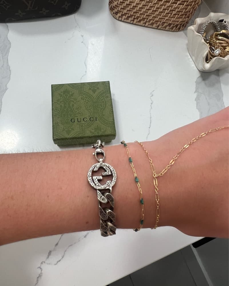 Gucci Interlocking Chain Bracelet - Image 4