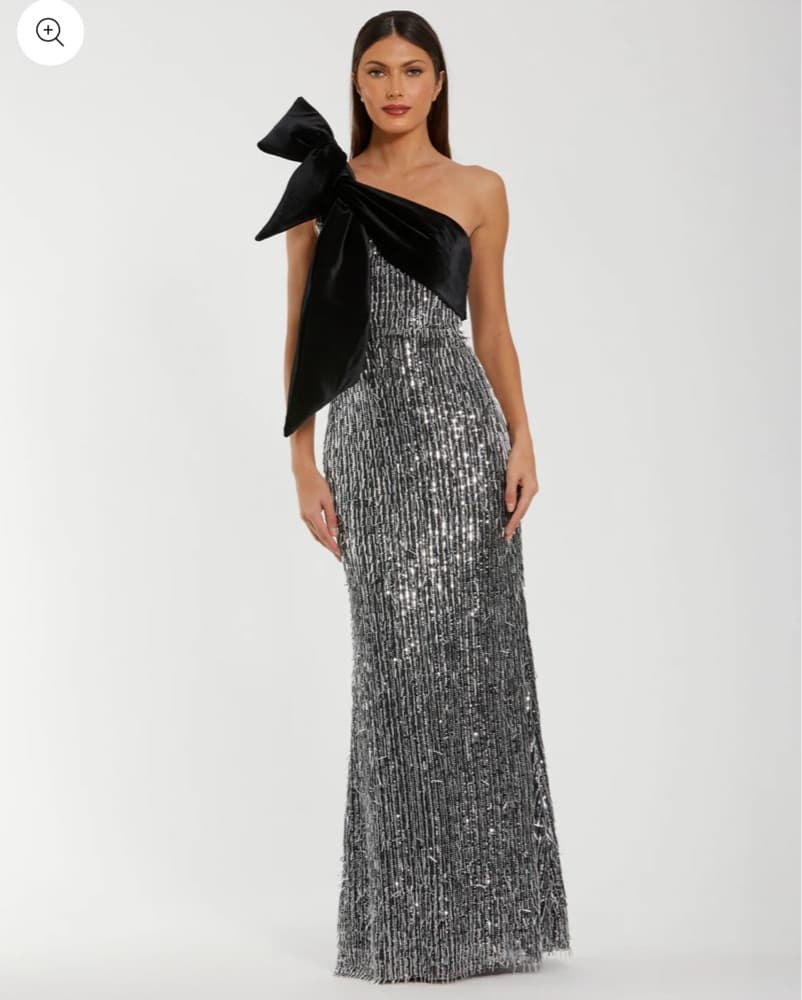 Mac Duggal One Shoulder Sequin Gown - Image 1