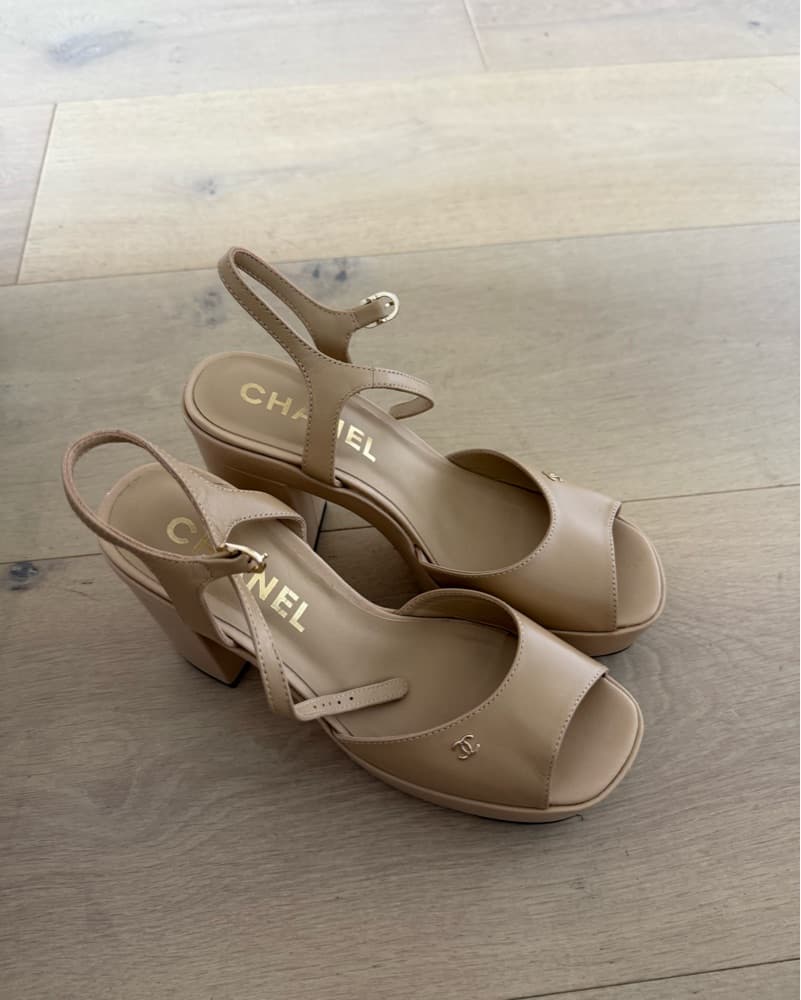 Elegant Chanel Platform Heels - Image 2