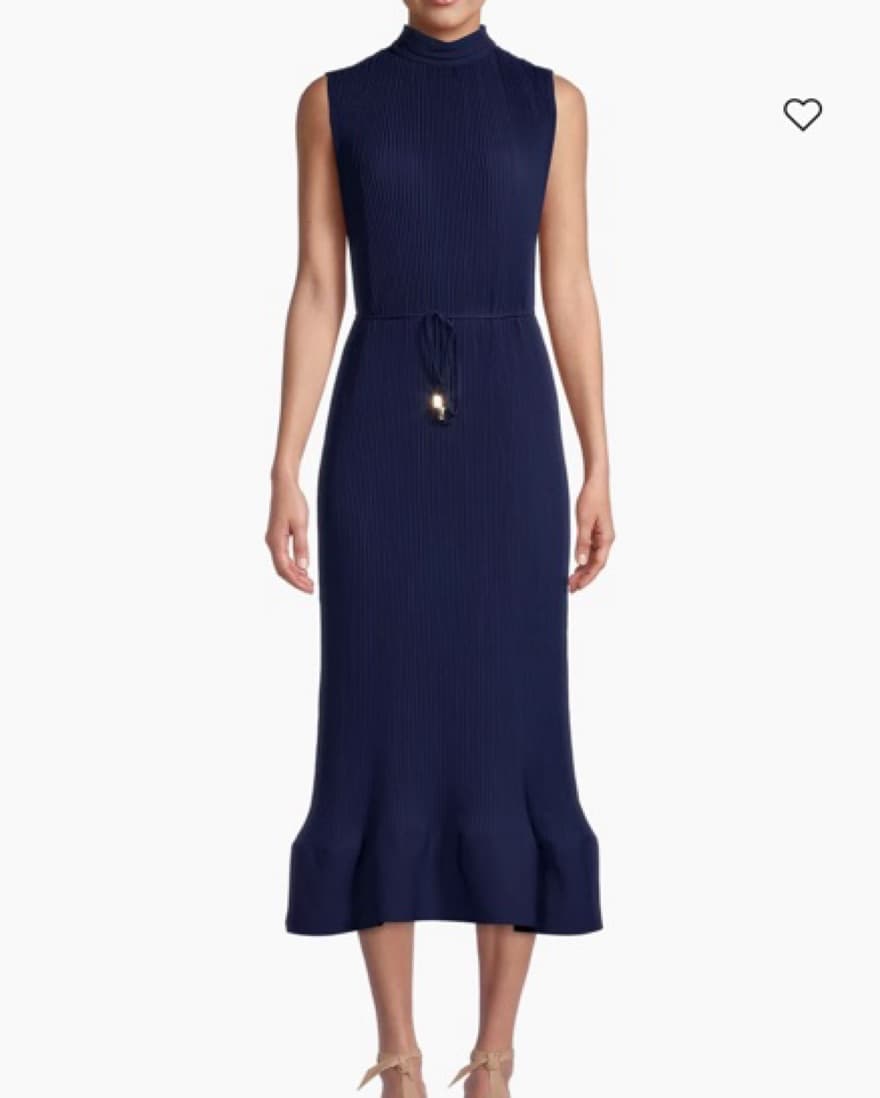 Milly Melina Pleated Midi Dress  - Image 1