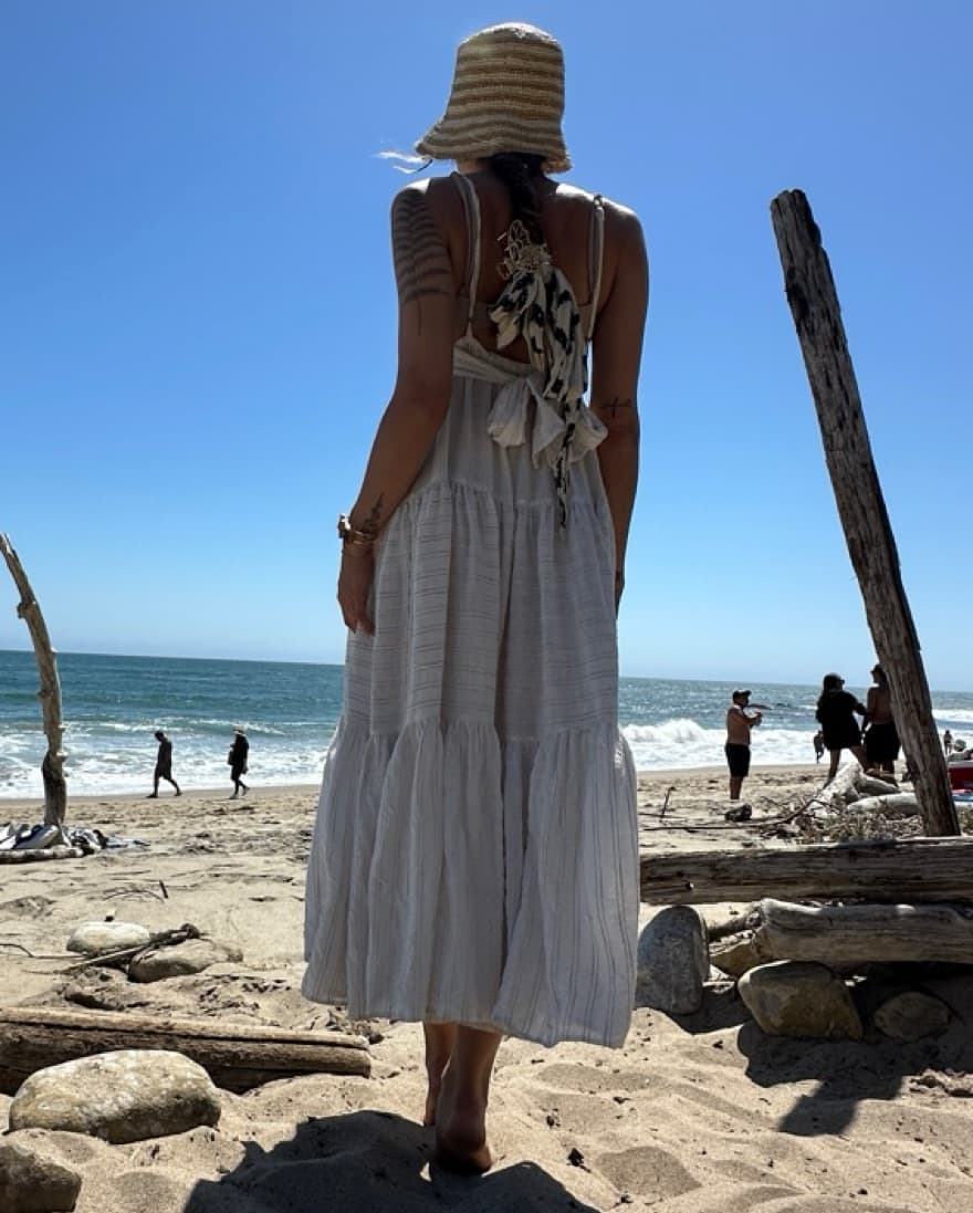 Flowy White Dress  - Image 3