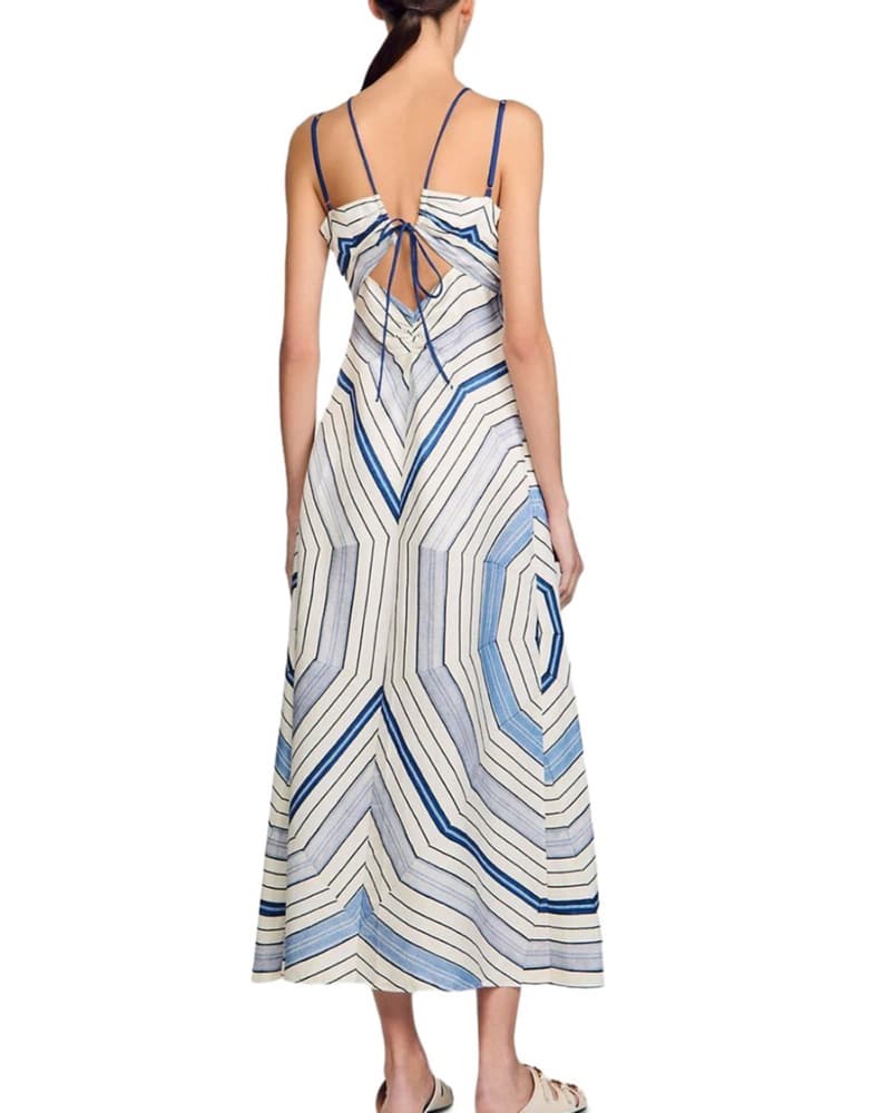 Sandro Ruched Maxi Dress  - Image 4