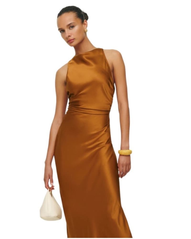 Reformation Anaiis Silk Maxi Dress  - Image 4