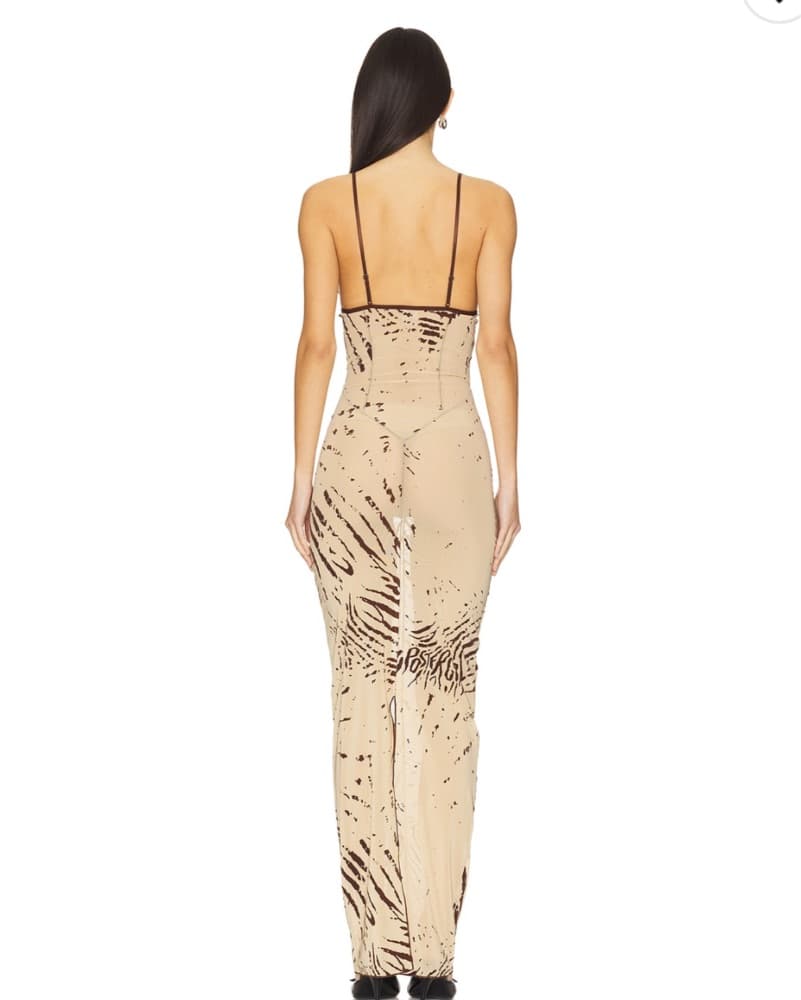 Poster Girl Hun Dress Beige Zebra - Image 3