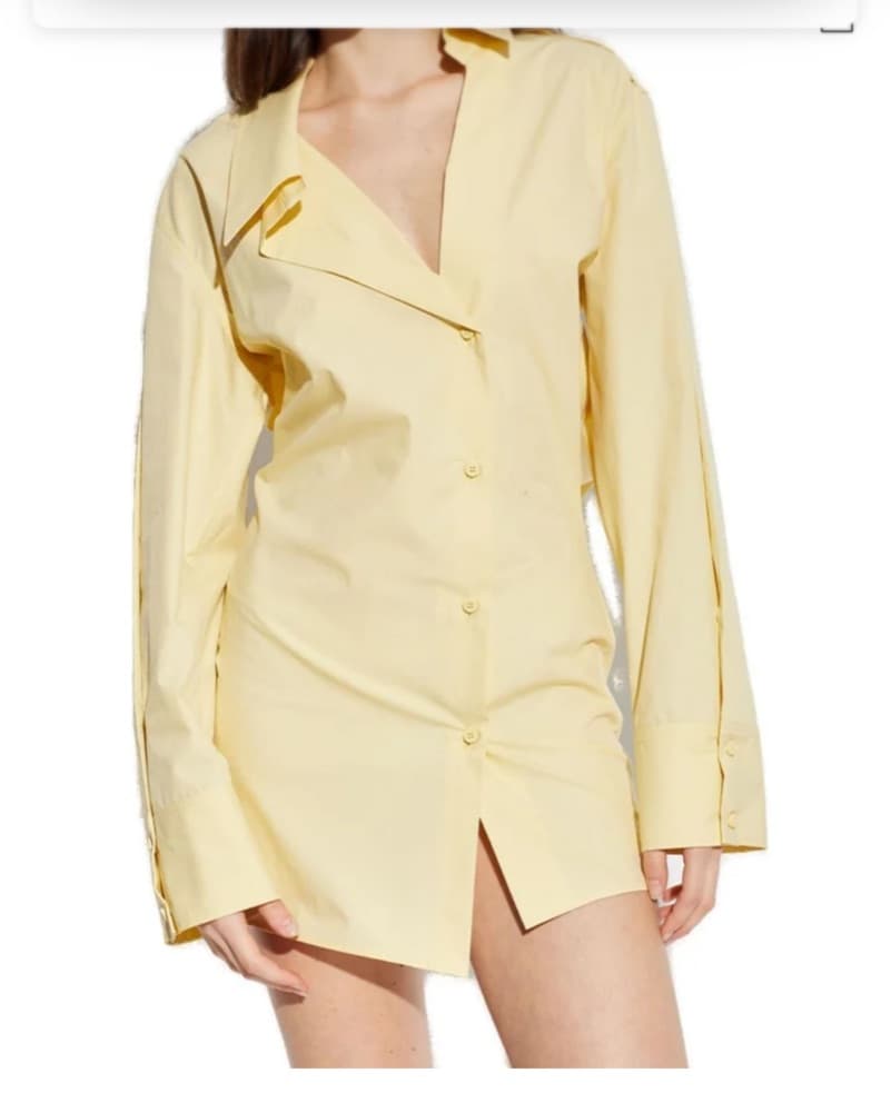 The Attico Asymmetrical Mini Shirt Dress - Image 4