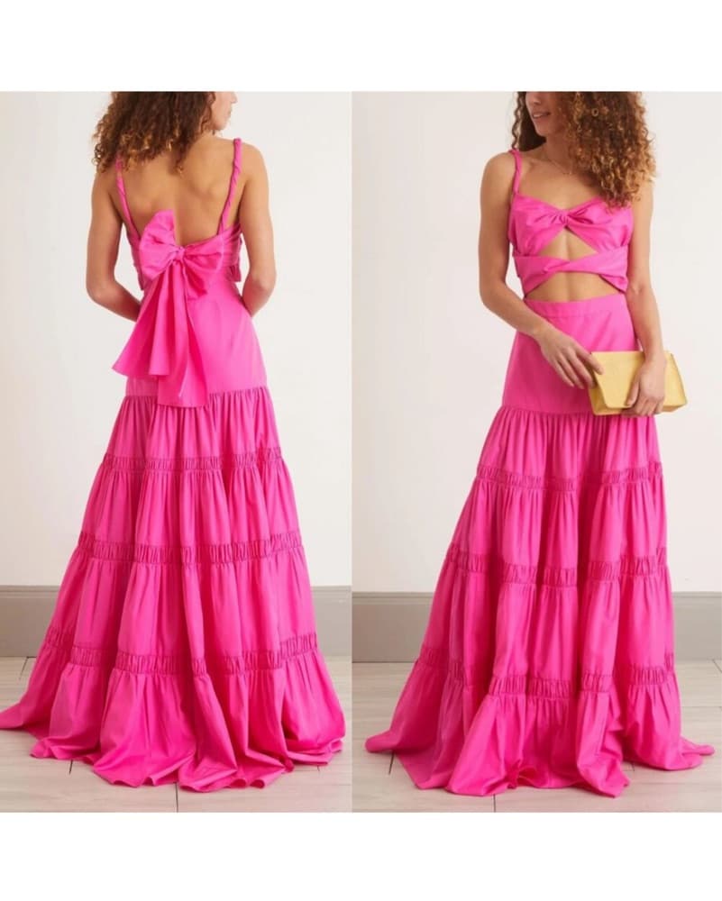 Alexis Vibrant Pink Maxi Dress - Image 1
