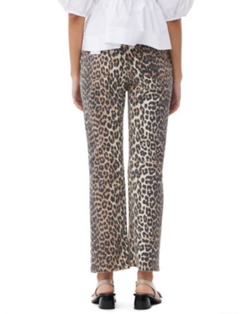 Ganni Leopard Print Jean  - Image 5