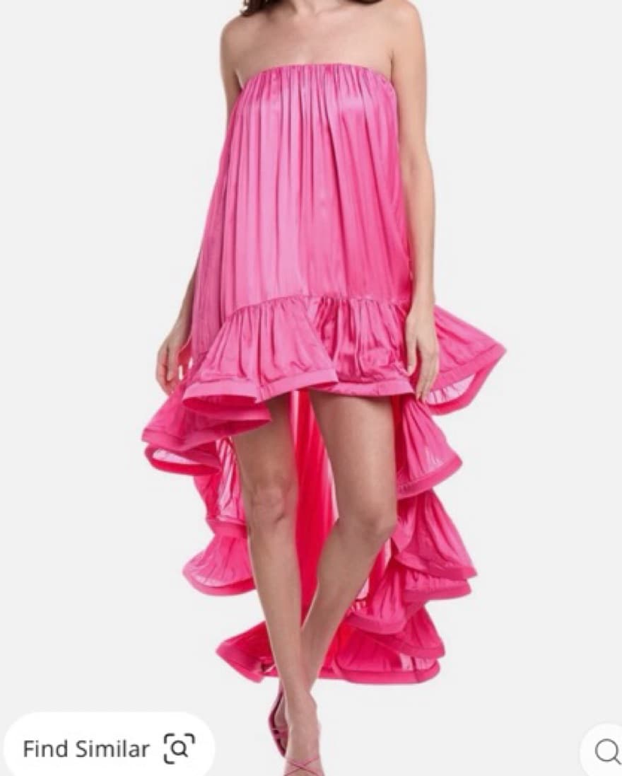 Hemant & Nadita High-Low Midi Dress - Image 4