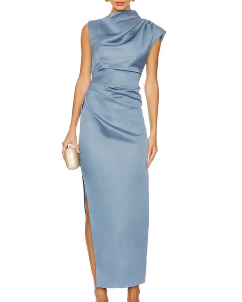 ELLIATT Steel Blue Maxi Dress - Image 3