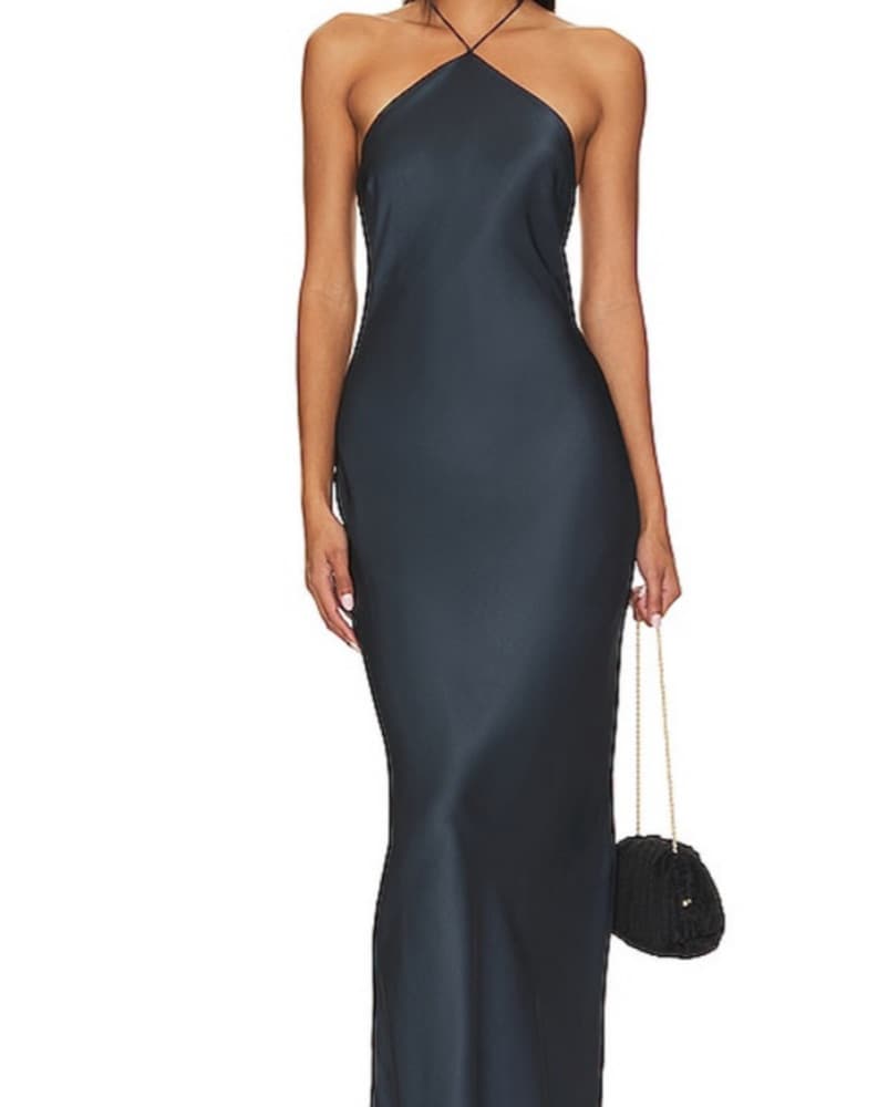Anine Bing Silk Halter Gown  - Image 1