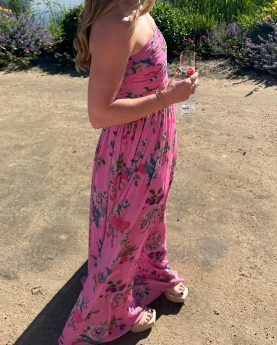 Pink Floral Sau Lee Dress - Image 4