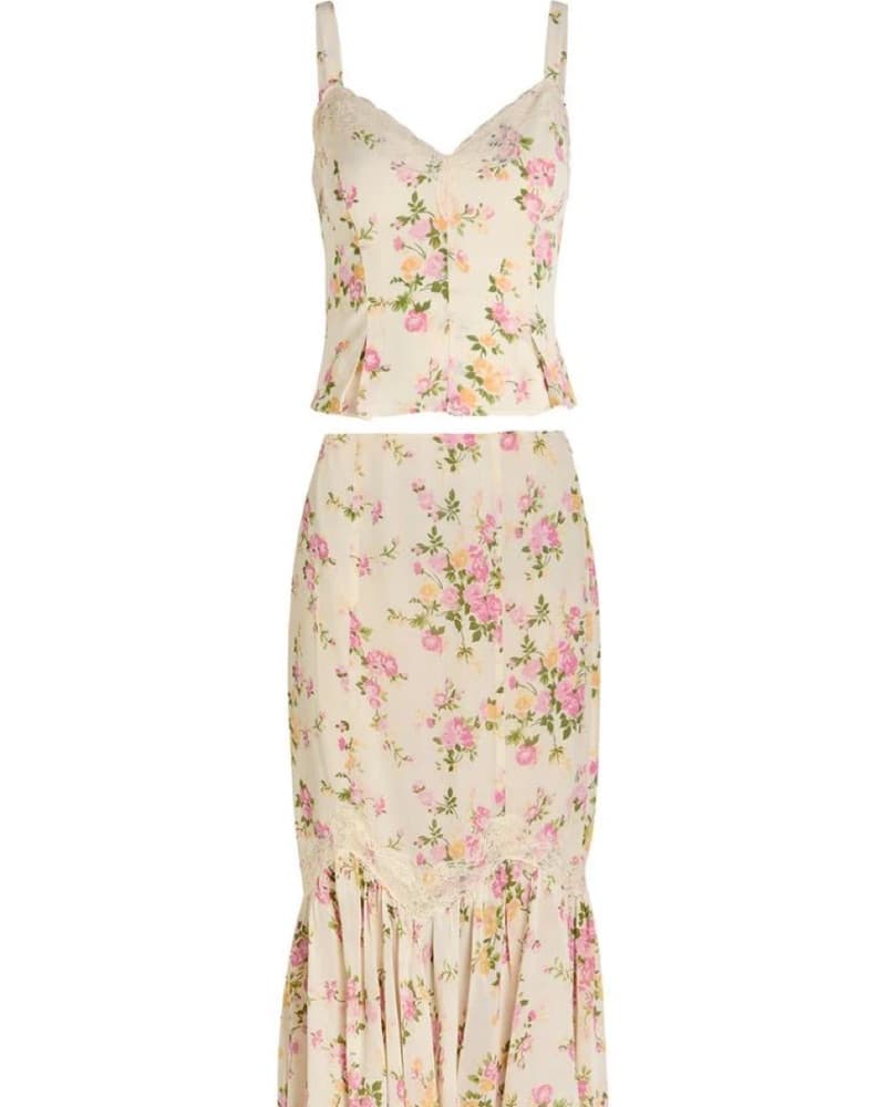 Reformation Sarita floral georgette top  - Image 1