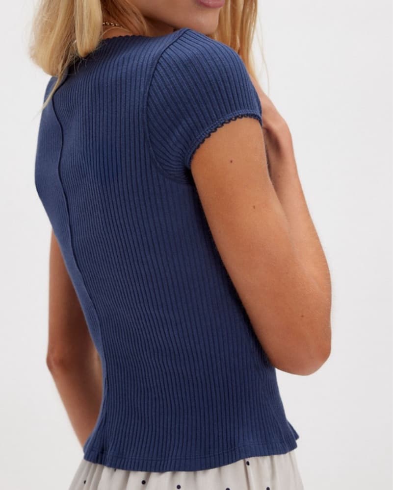 Most wanted Cardi Ribbed Navy  - Image 2