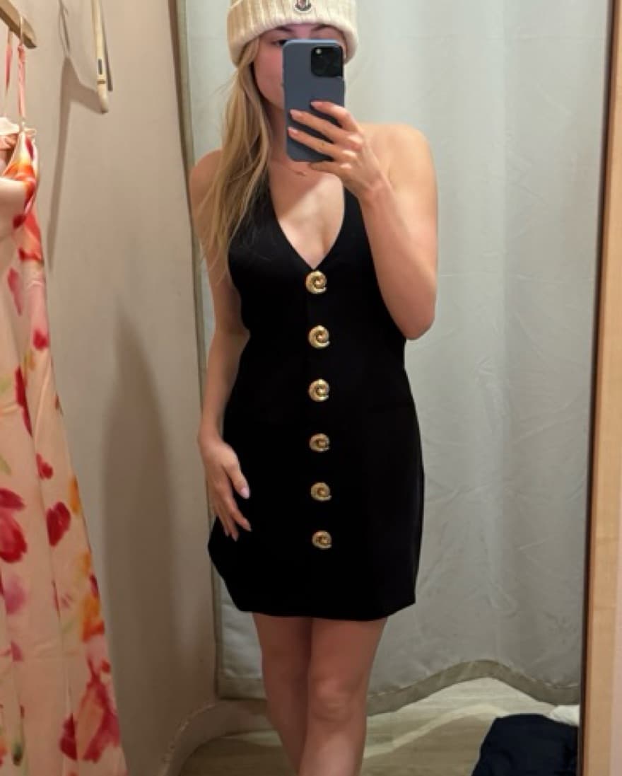 THE WOLF GANG Irida Vest Dress in Noir - Image 4