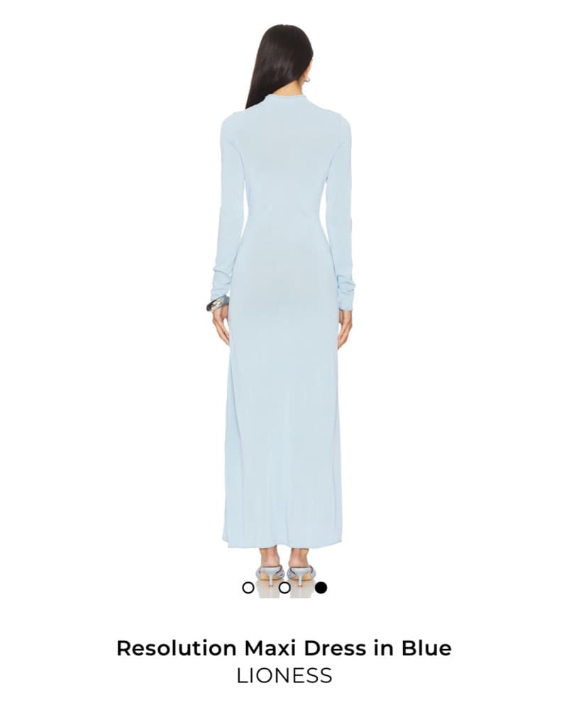 Lioness Resolution Blue Maxi Dress - Image 3