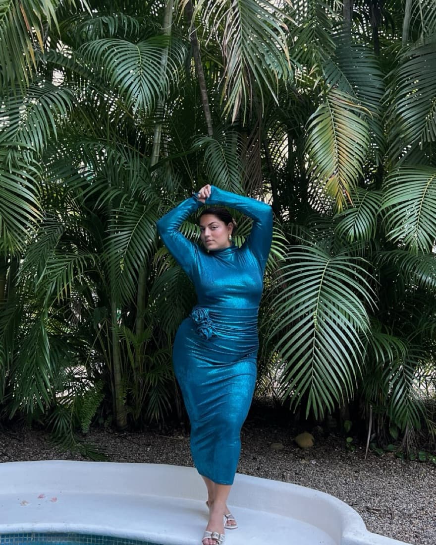 VASSIA KOSTARA Blue Maxi Dress - Image 2