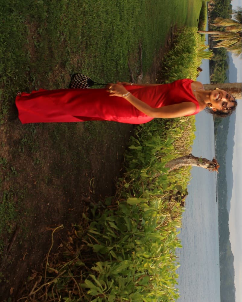 Red Vintage Wedding Guest Dress - Image 2