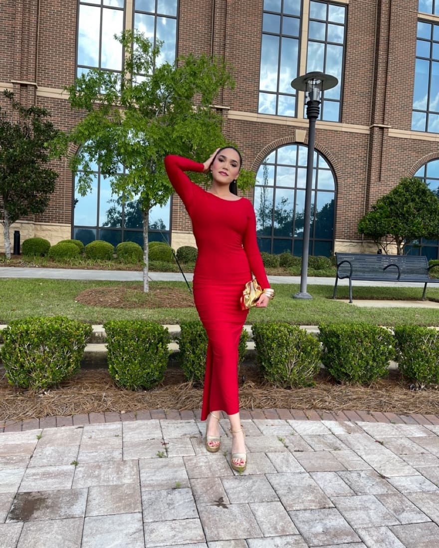 Red Melani The Label Dress - Image 2