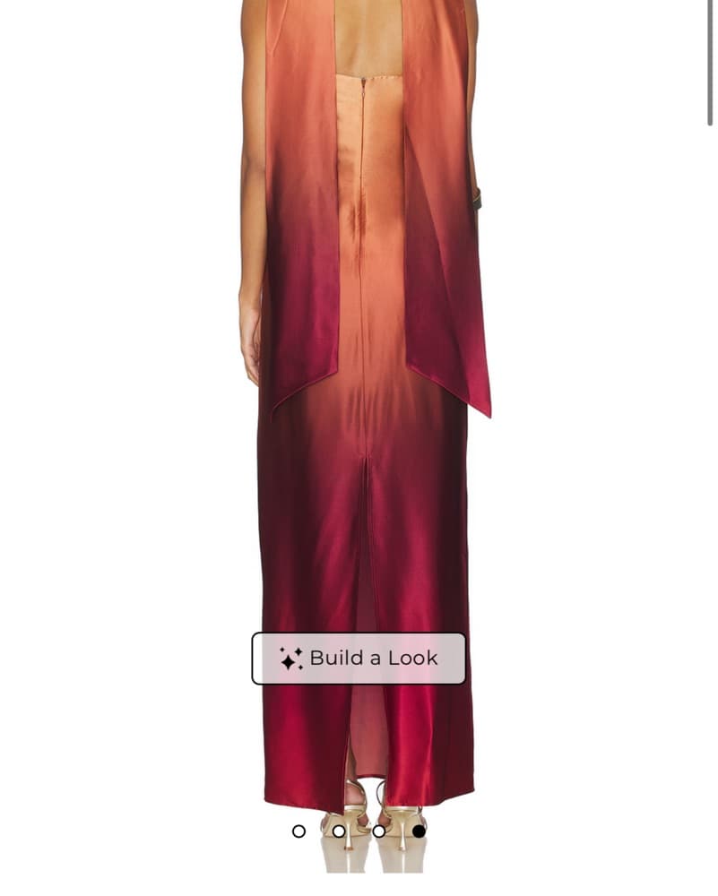 The Coralena Maxi Dress in Deep Red & Go - Image 2