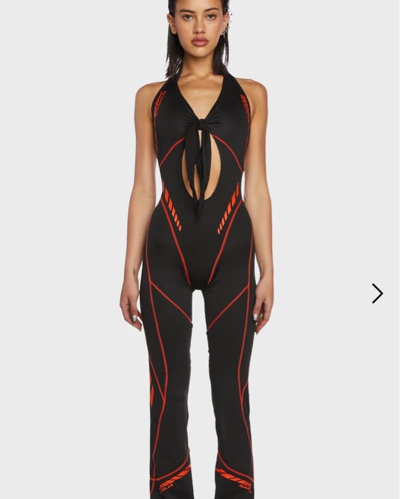 Namilia Tie Knot Lycra Speed Jumpsuit - Image 4
