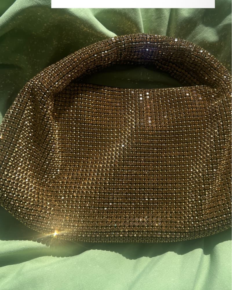 Crystal Gold Sequin Bag - Image 2
