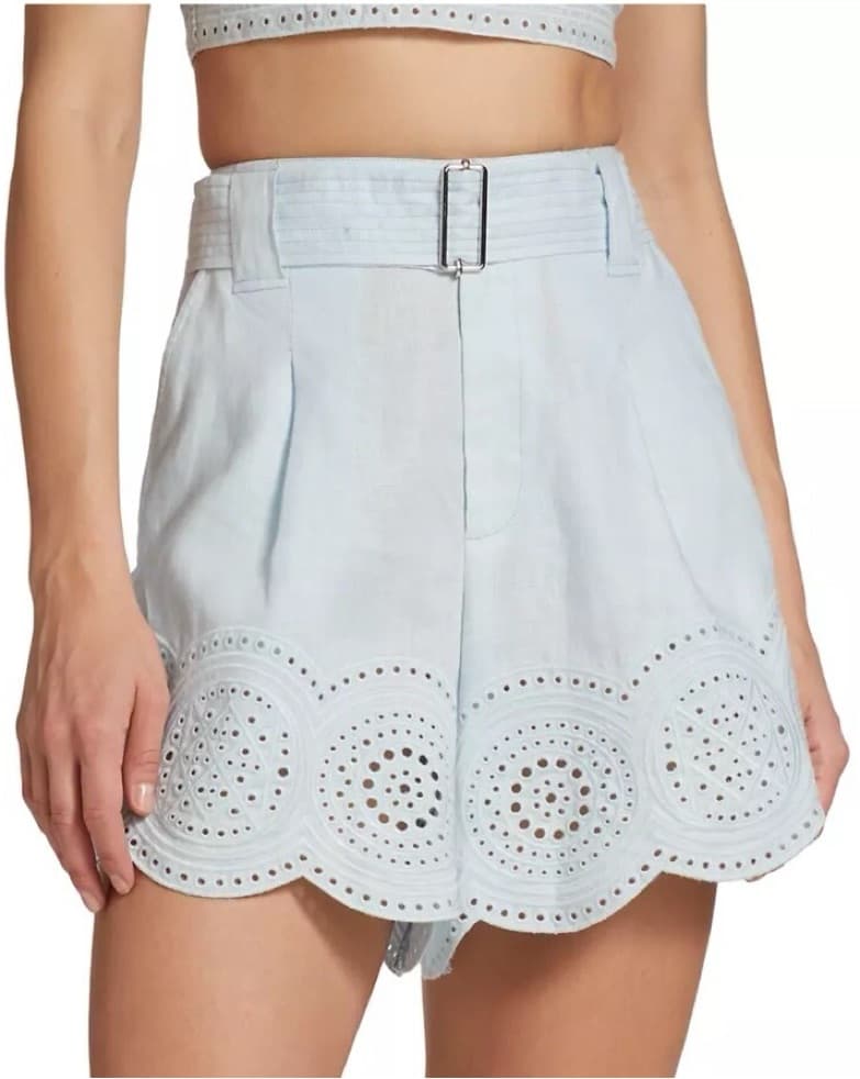 A.L.C Eyelet Baby Blue Short (set) - Image 2