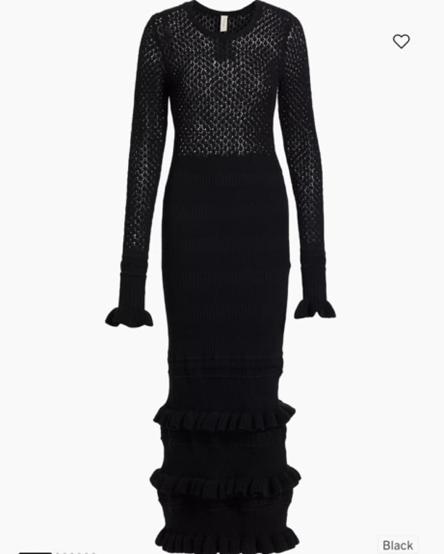 Kivari Rafaela Black Knit Dress - Image 5