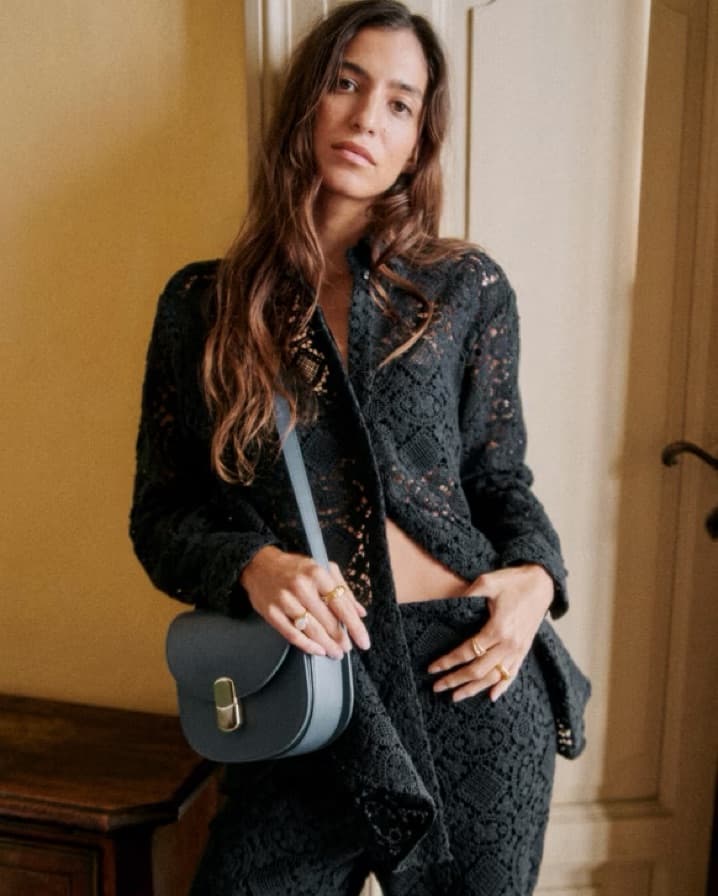 Sezane Black Lace Set - Image 4