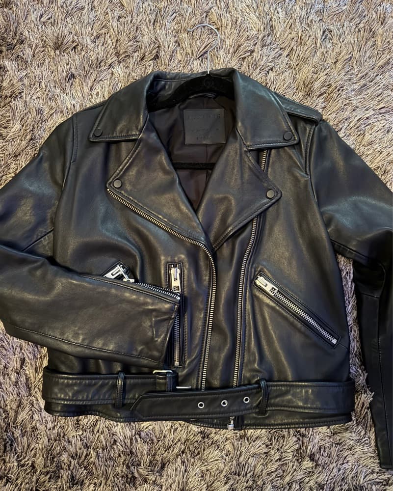 AllSaints Balfern Leather Biker Jacket - Image 3