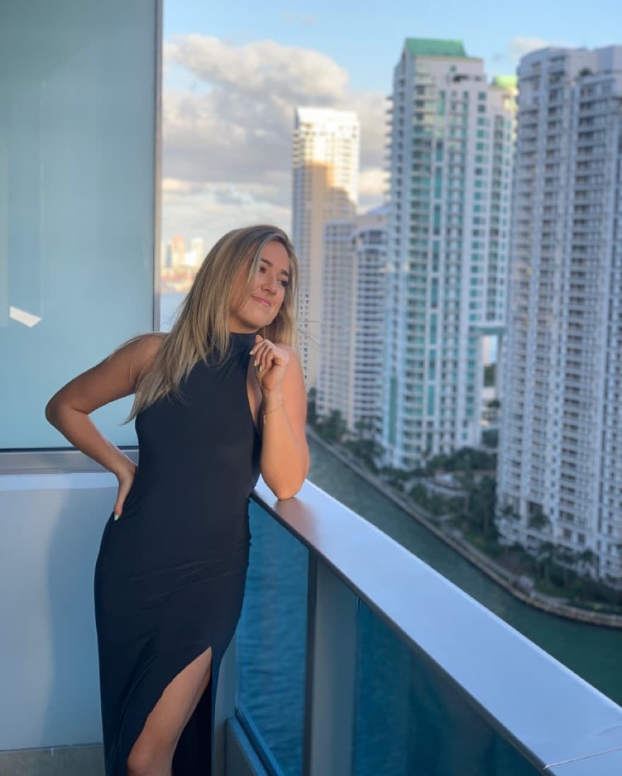 Halter Turtle Side Slit Dress (Revolve) - Image 2