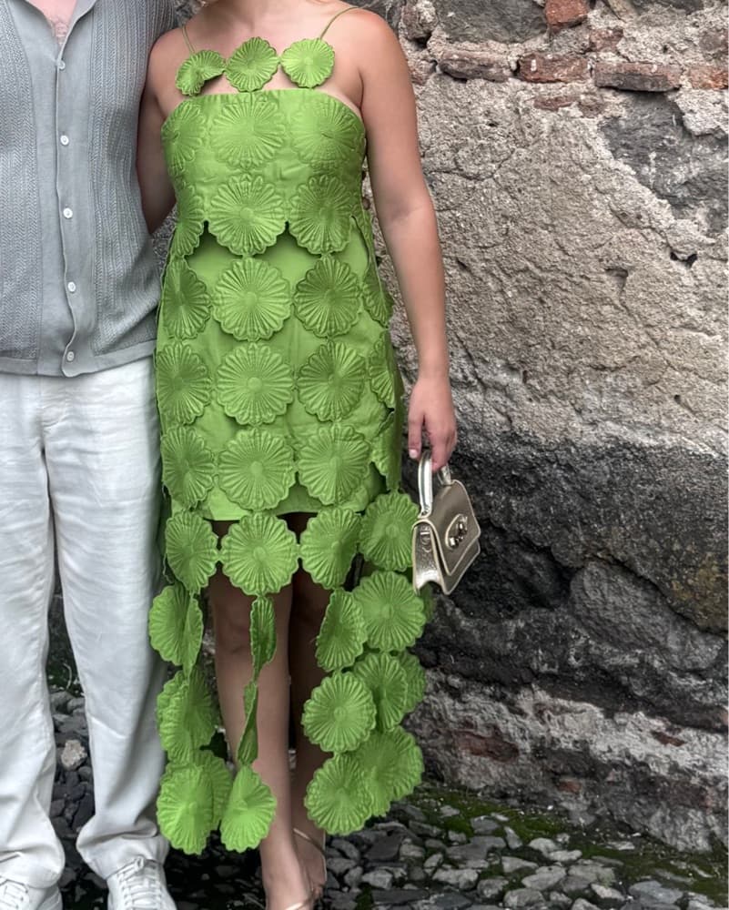 ARRANGE Cutwork Floral Midi Dress - Image 2