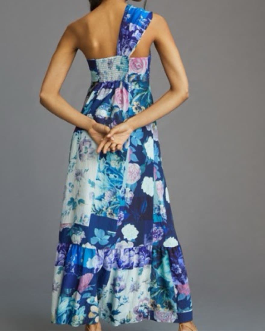 Anthropologie One-Shoulder Maxi Dress - Image 3