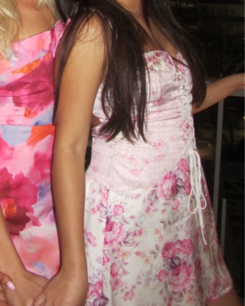Love And Lemons Satin Bustier Dress - Image 4