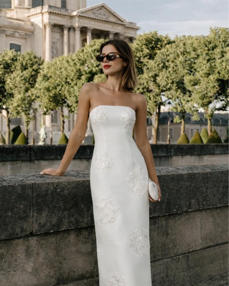Leo Lin Rayna Embellished Dress |Engagement Party Dress, Engagement Photo Dress, Bridal Shower Dress - Image 3