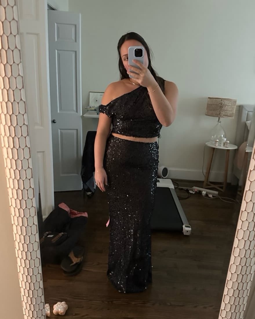 Black Sequin Set - PrettyLittleThing - Image 2
