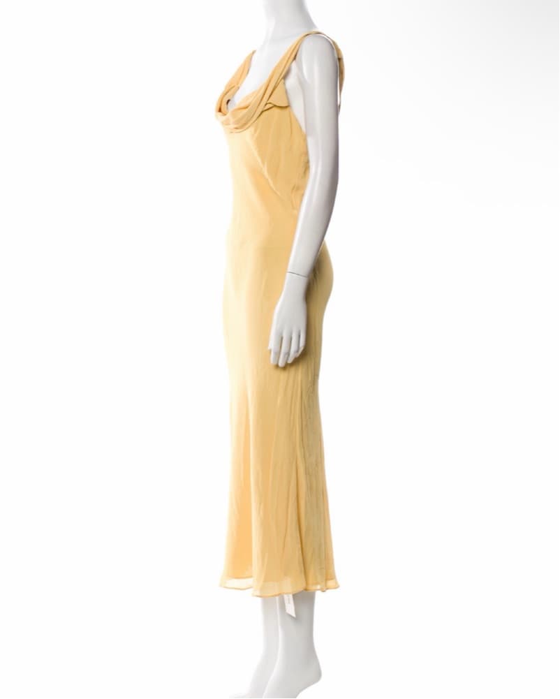 Butter yellow Reformation Dress  - Image 3