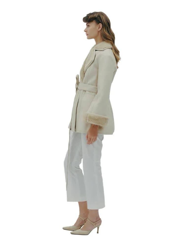 Faux Leather & Faux Fur Jacket - Image 2