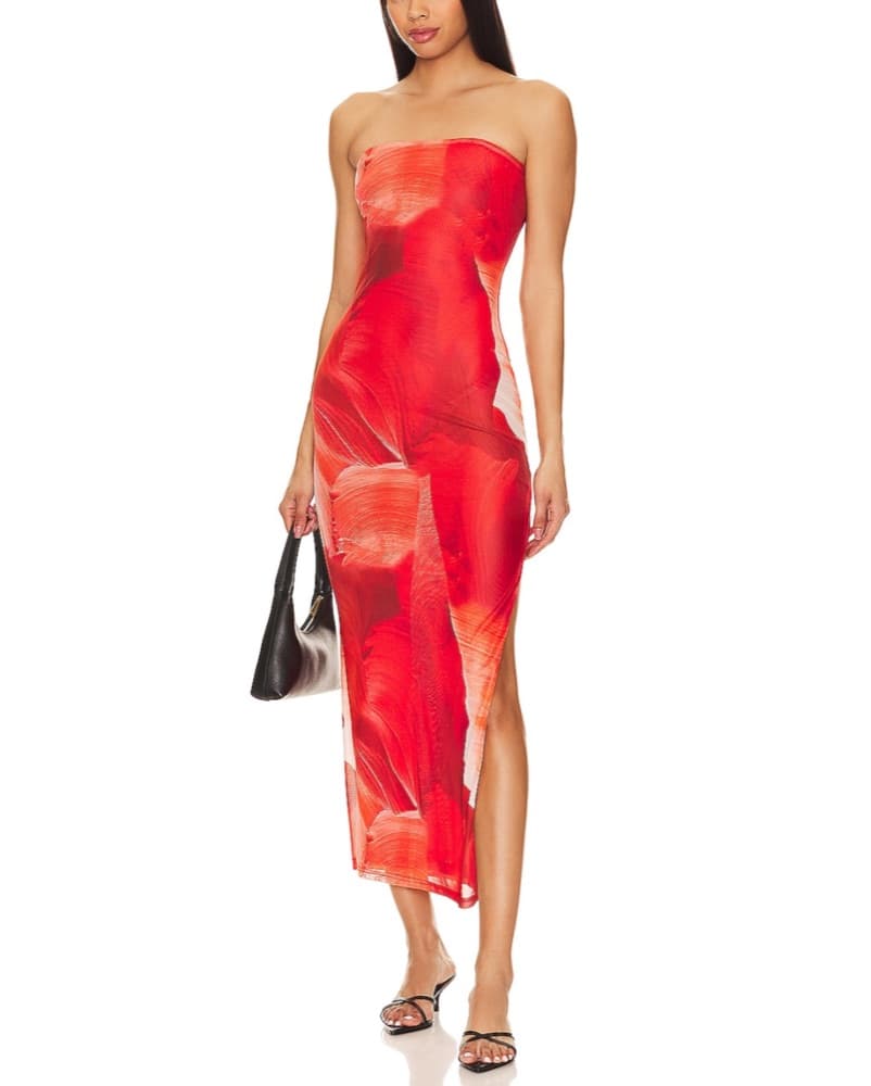 Maxi Red Dress Jamila - Image 3