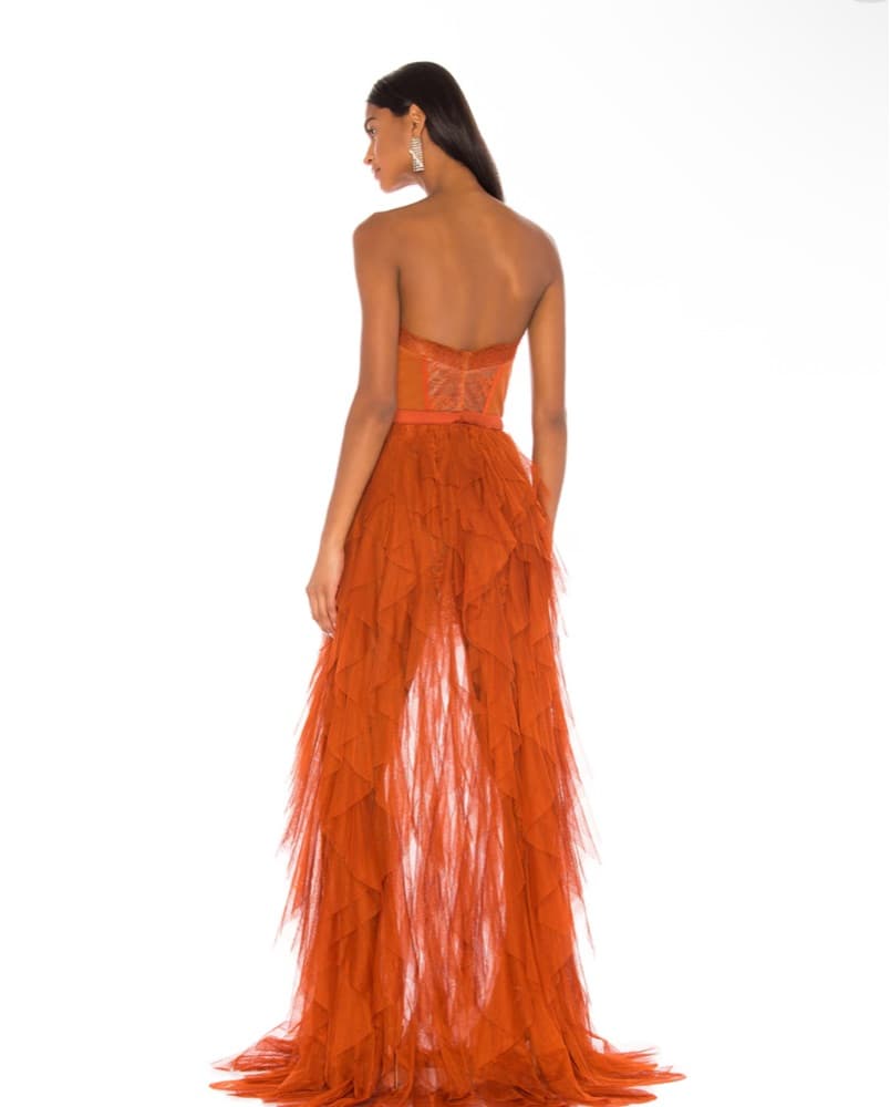 x REVOLVE Bustier Gown in Rust - Image 2