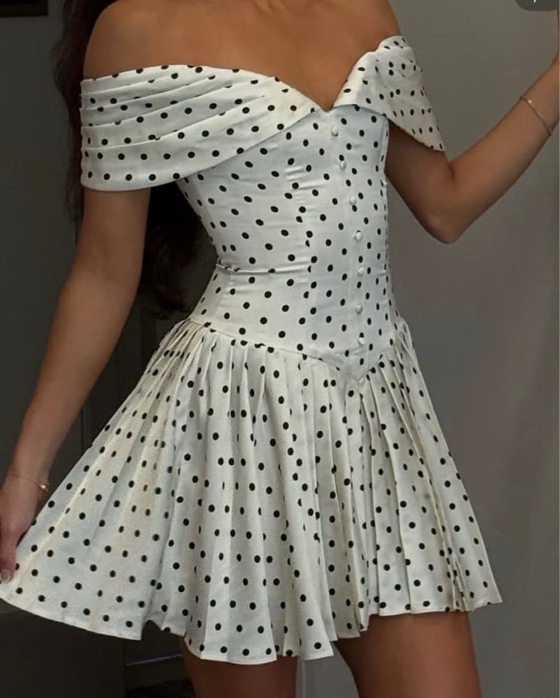 Miss Circle Edeline Polka Dot Dress - Image 3