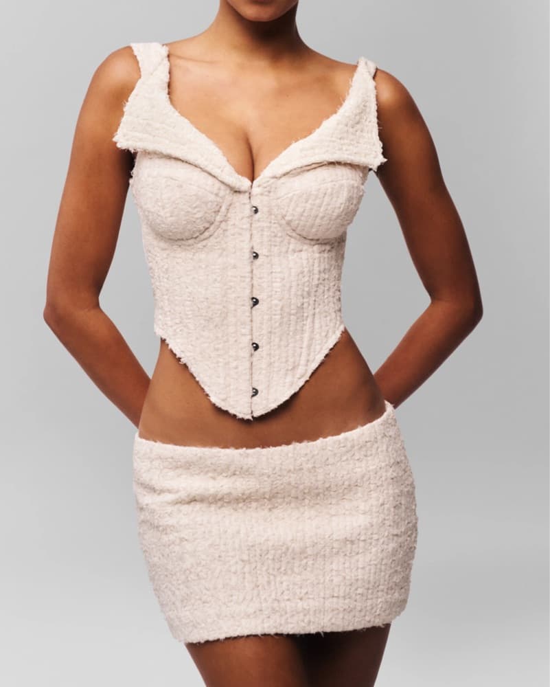 Guizo Cream Mini Skirt  - Image 4